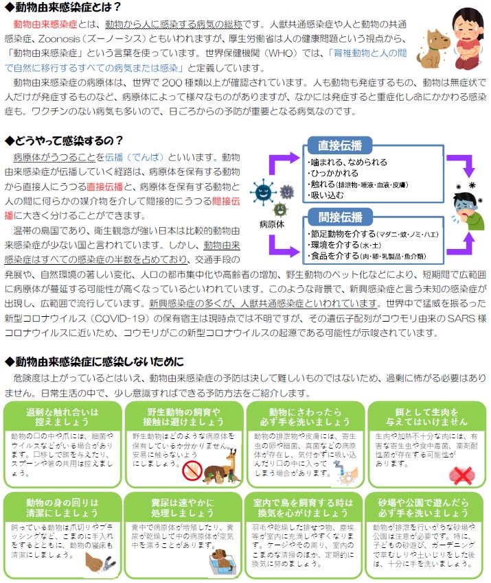 動物由来感染症とは